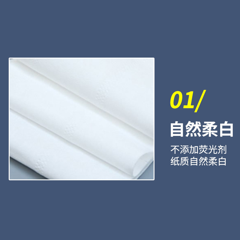 40g Hotel Small Roll Toilet Paper Guest Room Toilet Paper Bathroom Full Box Roll Paper Wholesale Unscented Affordable Package