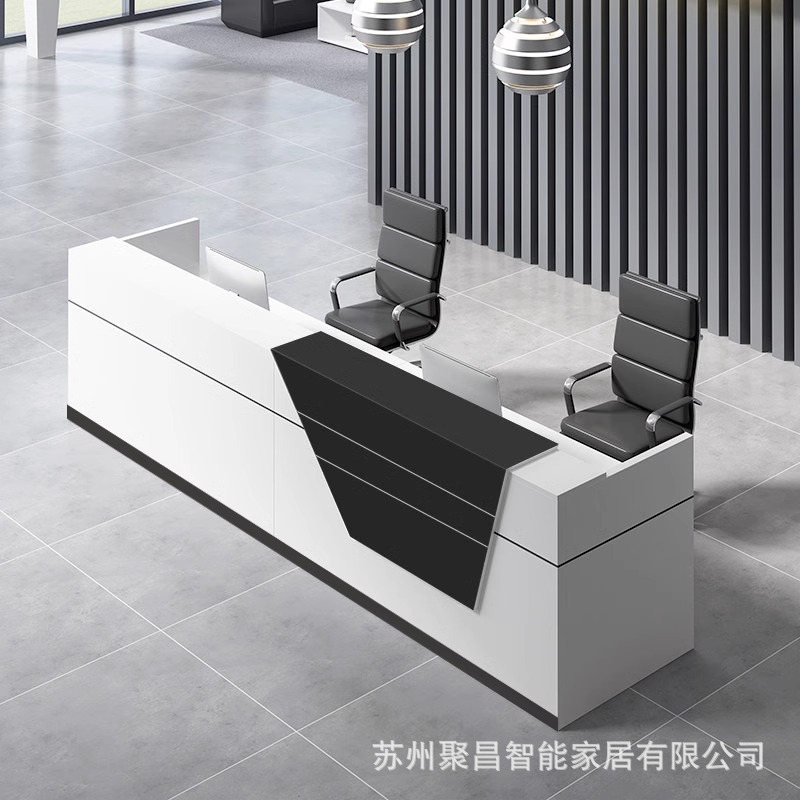 Modern Office Furniture Panel Cashier Reception Desk Front Desk Simple and Stylish Office Consultation Desk Service Desk Welcome Desk