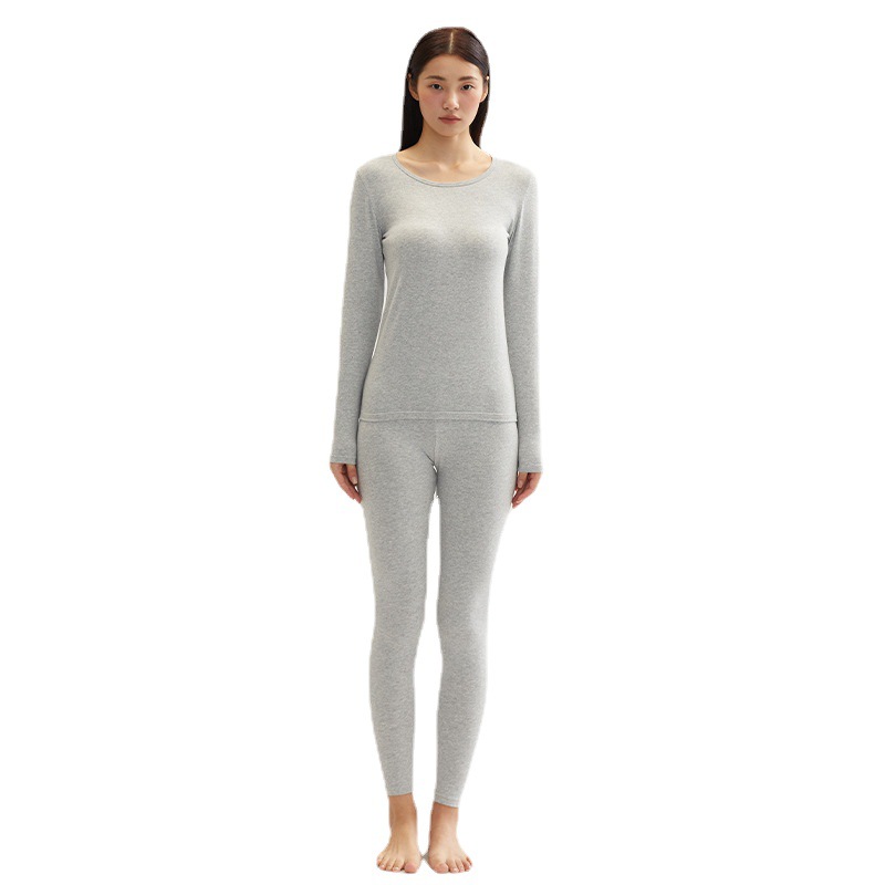 Class a Xinjiang Cotton Thermal Underwear for Women, Pure Cotton Antibacterial Autumn Clothes and Long Pants for Men, Round Neck Cotton Sweater, Thin Thermal Clothes