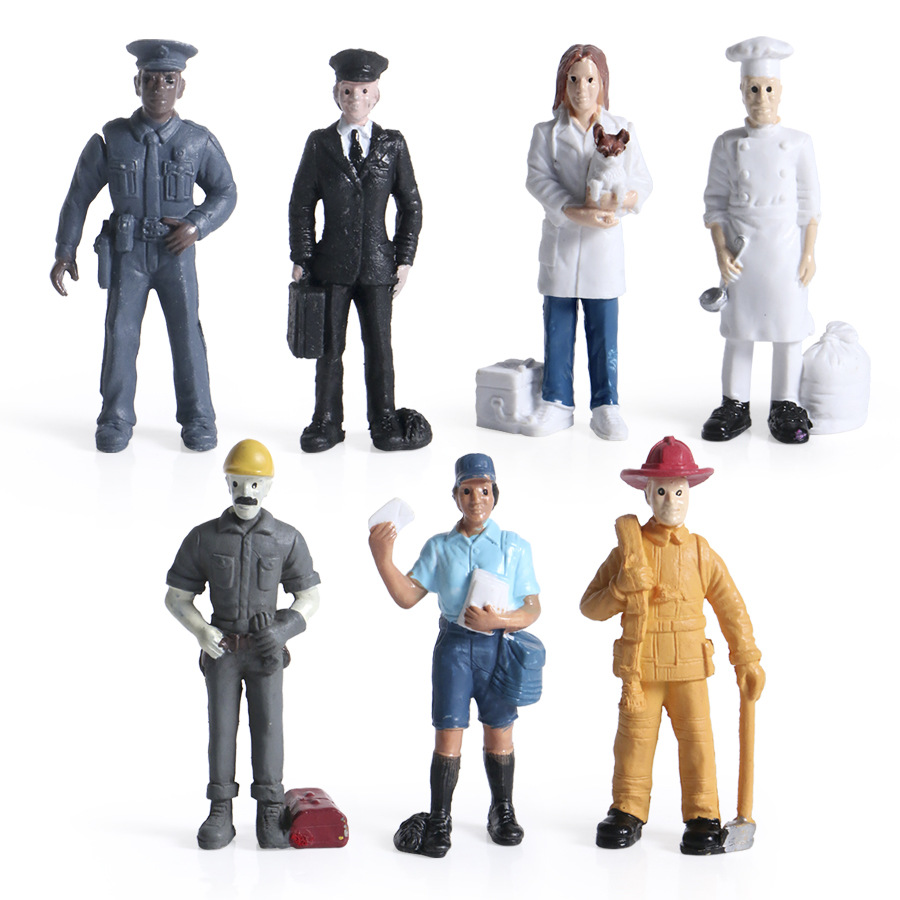 Симуляционная модель повара, полицейского, пожарного, профессиональная кукла, статическая ручная работа