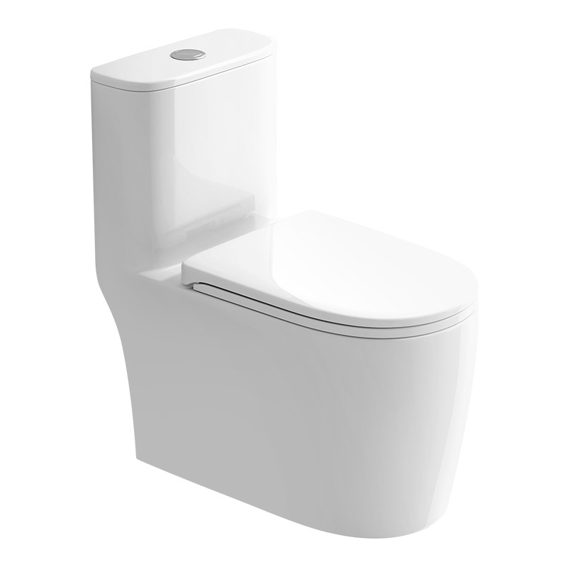 Siphon Toilet Inner Wall Groove-Free Toilet Anti-Clogging and Splash-Proof Hotel Apartment Toilet Toilet Engineering Wholesale
