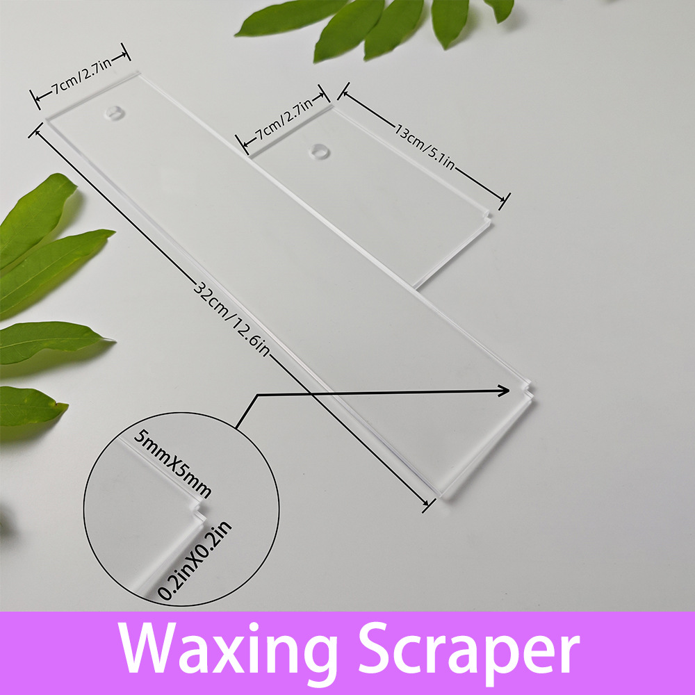 Ski Care Tools, Acrylic Ski Cleaning, Snowboard and Double Board Wax to Increase Friction, Wax Scraping Board