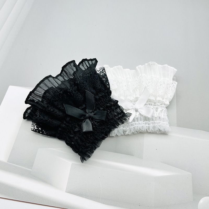 Women's Fake Sleeves All-match Gloves Sweater Inner Sleeve Lace Lace Fake Cuff Decorative Ribbon Shirt Hand Sleeve