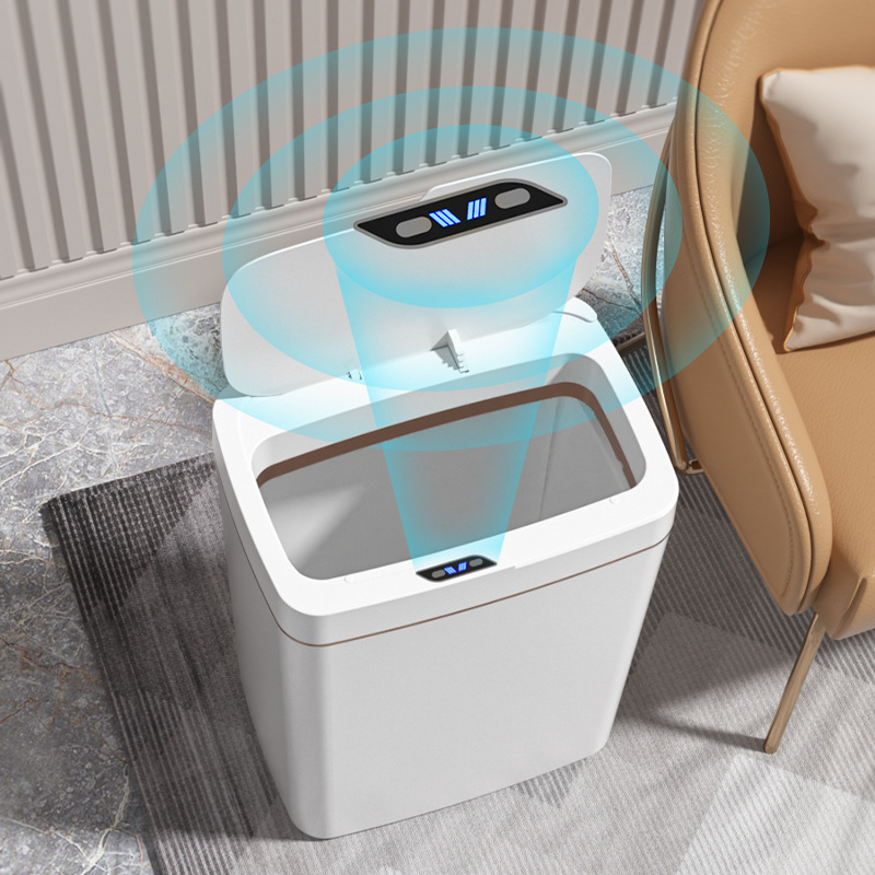 Automatic Sensor Hotel Bathroom Classification Trash Can Household Kitchen Gap Garbage Storage Bucket with Lid Wholesale