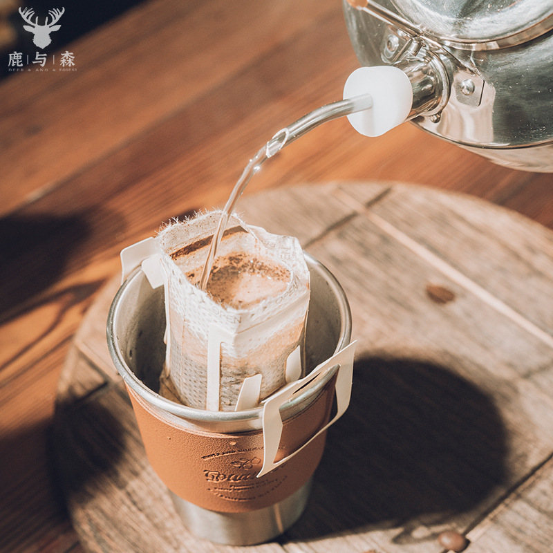 Outdoor Camping Coffee Pot Extension Mouth Silicone Spout Stainless Steel Hand Water Kettle Small Mouth Portable Diverter Spout