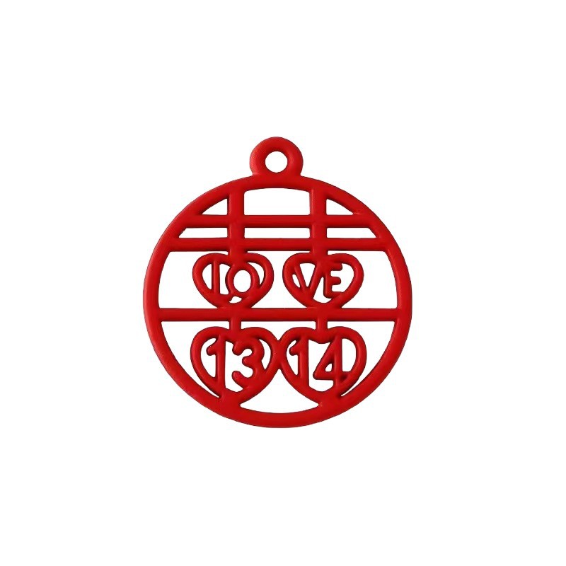 Wedding Supplies Red Happy Word Pendant DIY Wedding Candy Gift Box Souvenir Wedding Shoes Clothing Accessories Spray Paint Big Red Happy