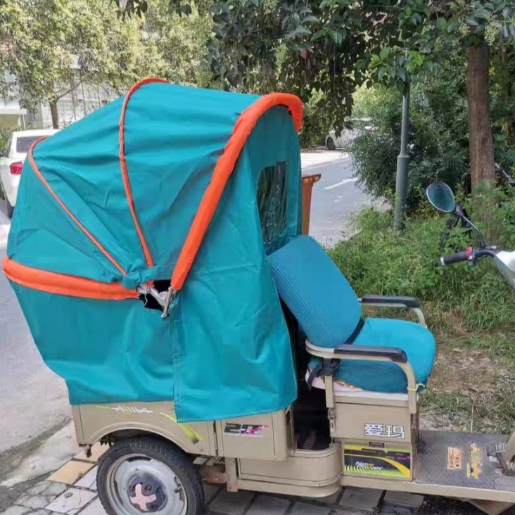 Human-Powered Tricycle Canopy, Elderly Scooter Canopy, Pedal Tricycle Canopy, Outdoor Rainproof Canopy, Folding Canopy