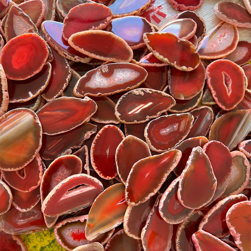 Agate Slices, Agate Wind Chimes, Natural Stone Raw Stone Slices, Jewelry Accessories, Landscape Slices, Foreign Trade Popular Cross-Border Jewelry