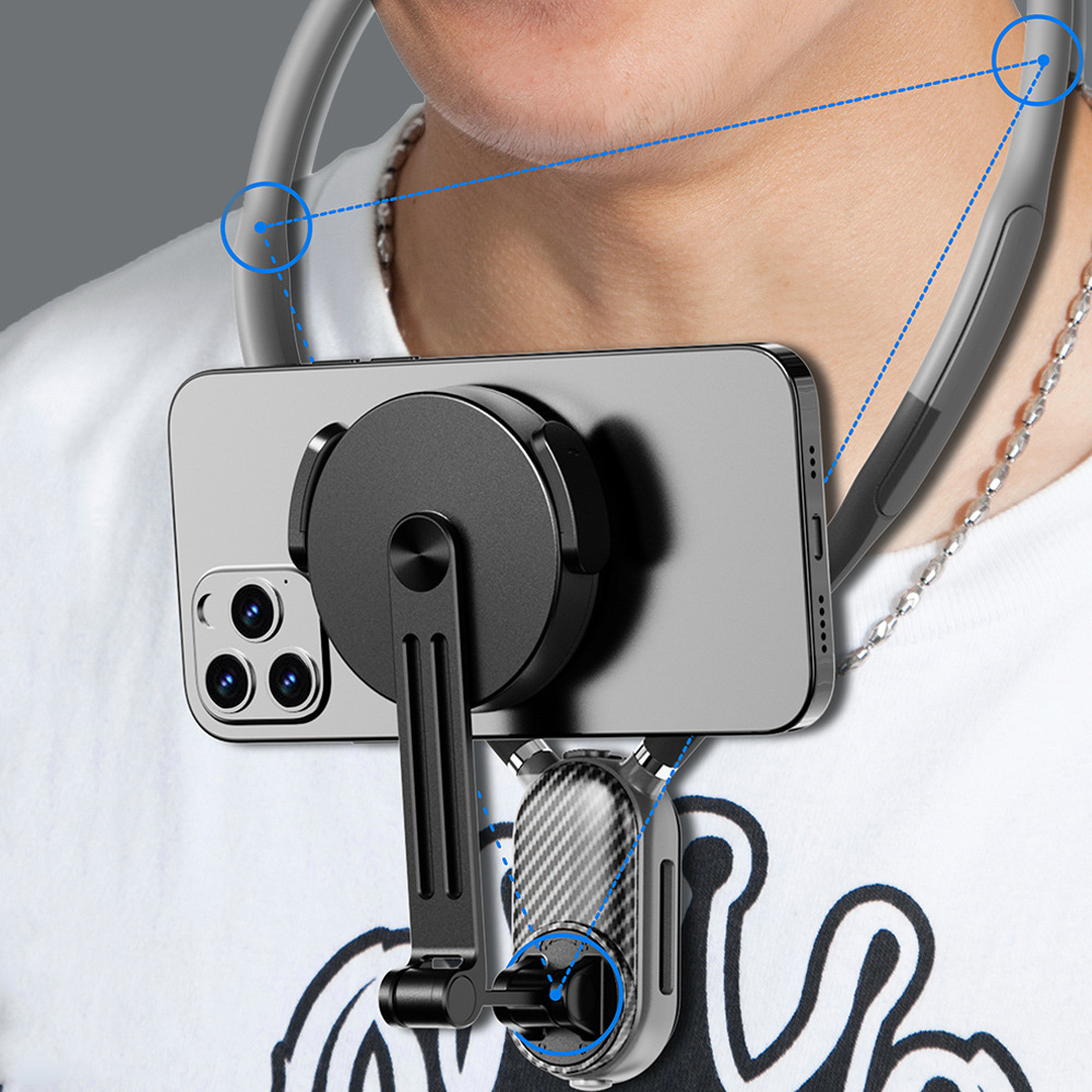 NOZI sports camera neck bracket first person 360 mobile phone neck shooting chest fixed bracket