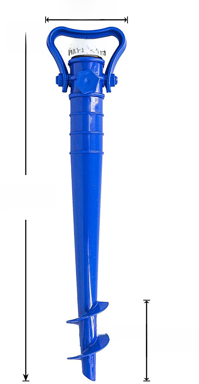 Factory in stock wholesale 45cm beach umbrella sun umbrella umbrella base beach umbrella plastic umbrella base plastic spiral umbrella plug