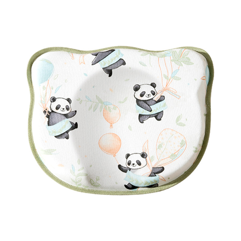 Baby Silicone Shaping Pillow to Correct Head Shape, Baby Anti-Eccentric Head Pillow, 0-6 Months, Universal Breathable Head Pillow for All Seasons