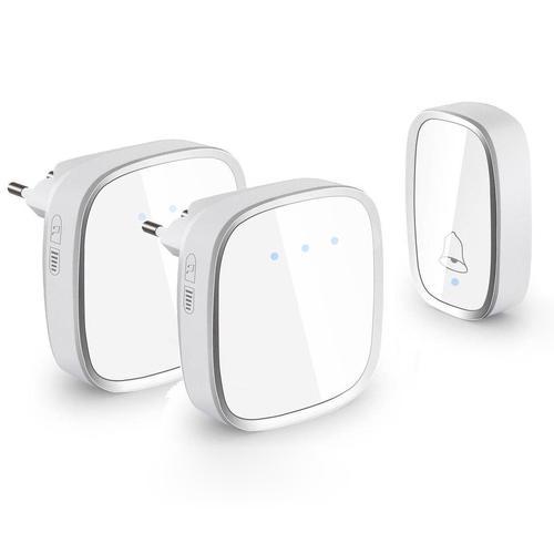 Boying A101 one-to-two wireless doorbell home ac digital doorbell waterproof door clock music doorbell remote