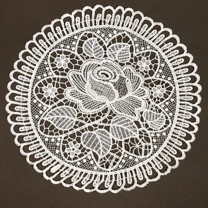Factory Direct Sales Lace Placemats Cross-Border Light Luxury Lace Placemats Round Placemats Wholesale