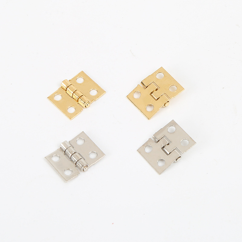 2-Point Ultra-Mini Pure Copper Hinge, Small Hinge for Crafts Box, All-Copper Wide Hinge, Small Hinge for Cabinet Door