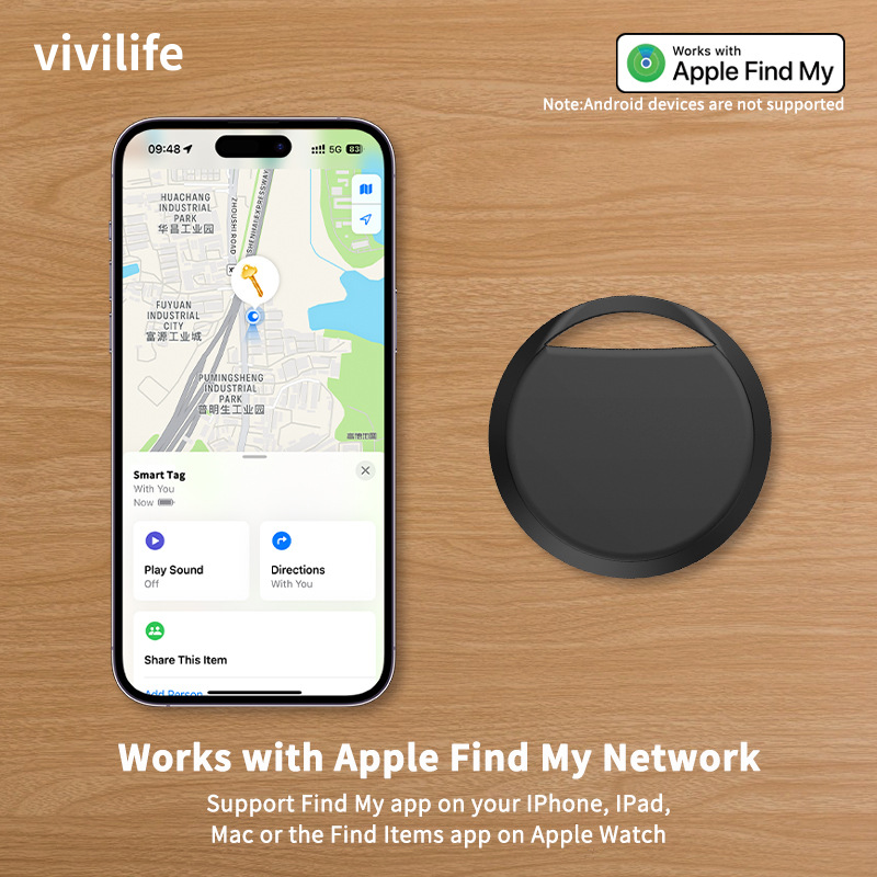 Vivilife Anti-Lost Device Key Positioning Tracker Smart Bluetooth Tracker Airtag Item Finder