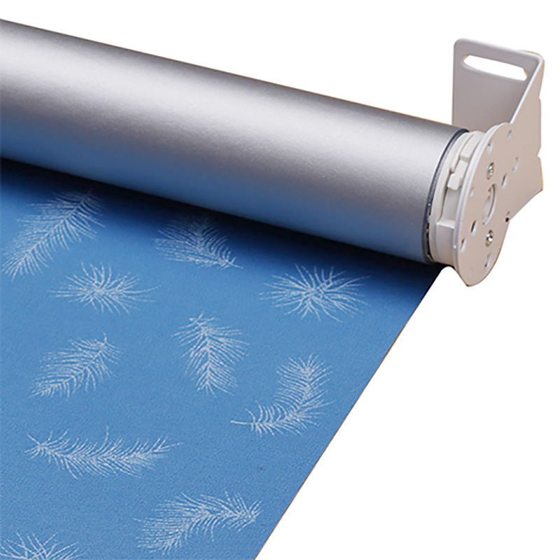 Factory direct electric roller shutter windproof flame retardant shading roller shutter lifting non-perforated curtain blinds sunshine fabric