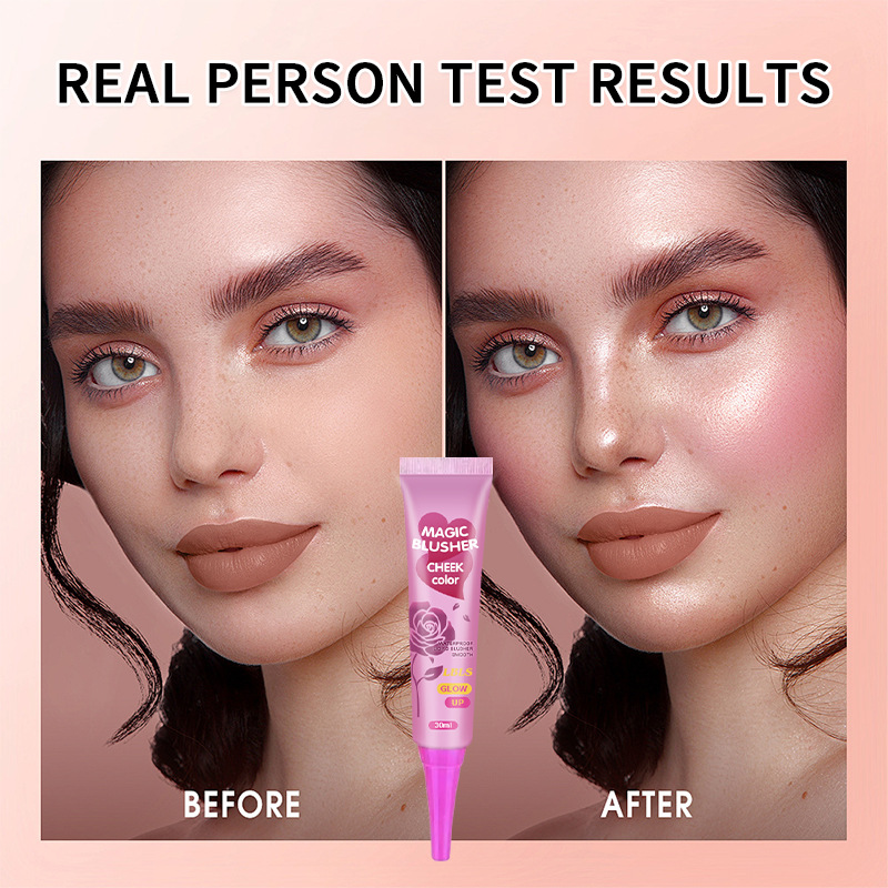 All English LBLS Magic Blush Matte Naked Makeup Face Highlight Fit Brightening Rouge Natural Wholesale