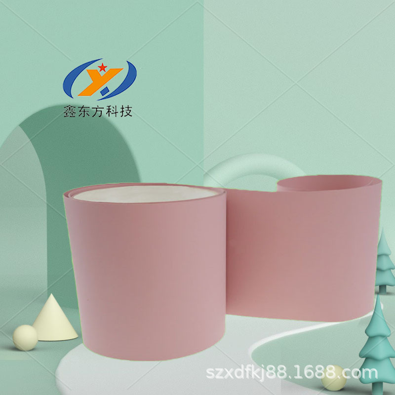 In stock supply beigs thermal conductive silicone film high voltage resistant insulation gasket electronic power cooling fin die cutting