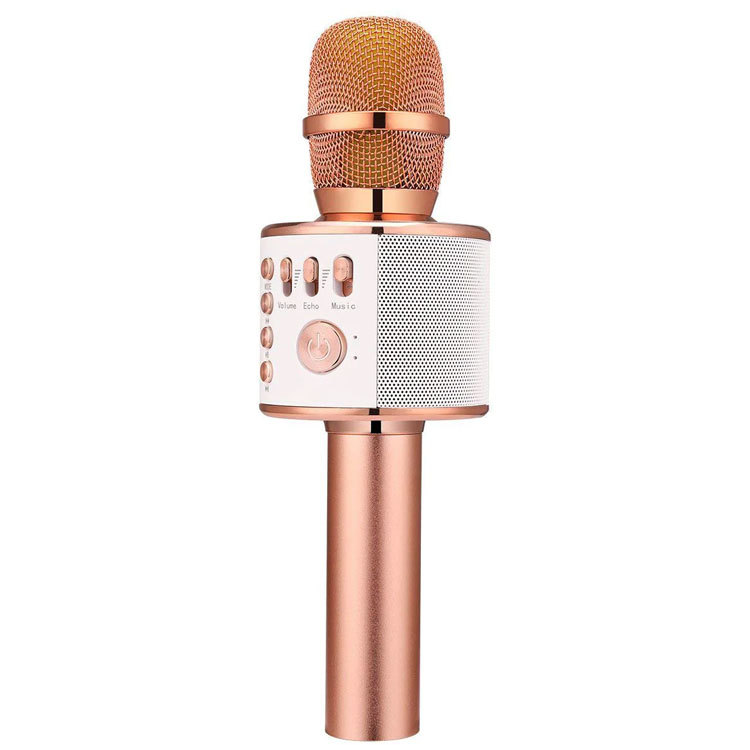 New Wireless Bluetooth Mobile Phone Microphone Portable Q37 Outdoor Ktv One-Click Silencer Processing and Customization