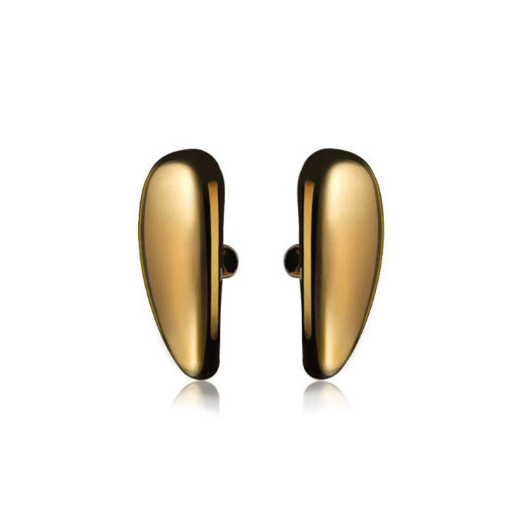 Antioxidant 14*7mm Black Fashionable Ceramic Stain-Resistant Anti-Slip Glossy Water Drop Glasses Nose Pad Accessories Stipules