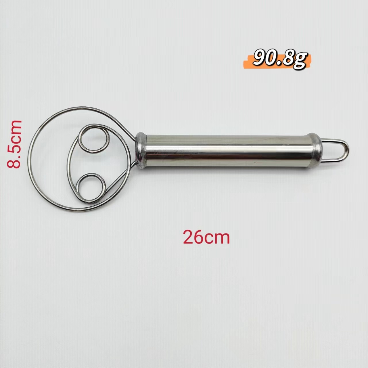 Stainless steel wooden handle flour beater factory direct flour mixing rod and flour kitchen egg cream beater