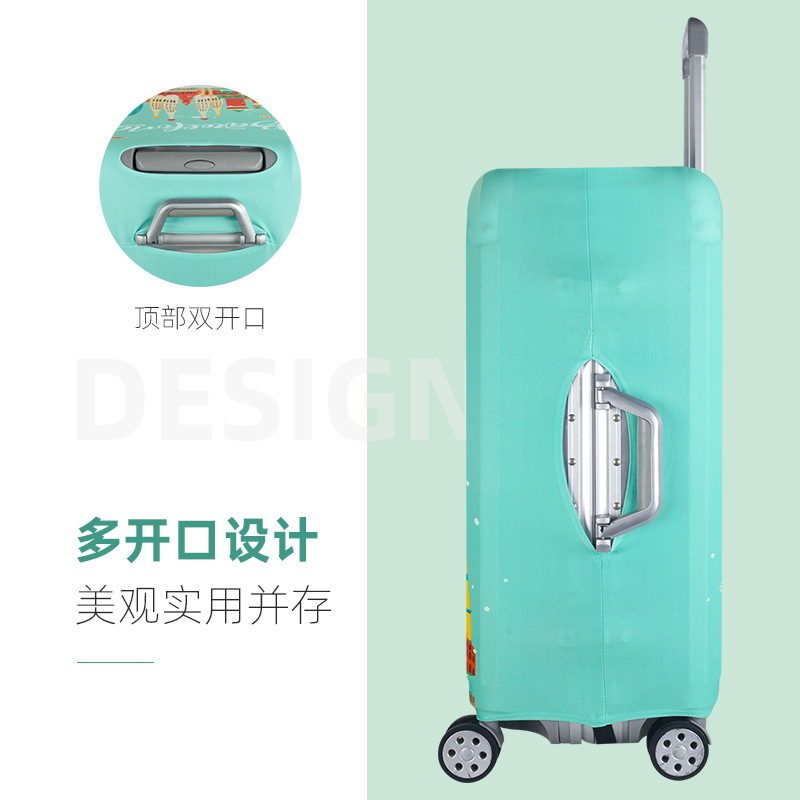 in stock Wholesale Elastic Thickened Luggage Case Amazon Graphic Printing Protective Case Suitcase Dust Cover Customization