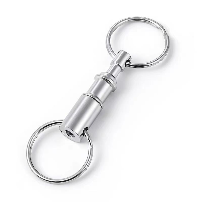 EDC quick disassembly key ring separation detachable double ring key chain hanging buckle child and mother key ring