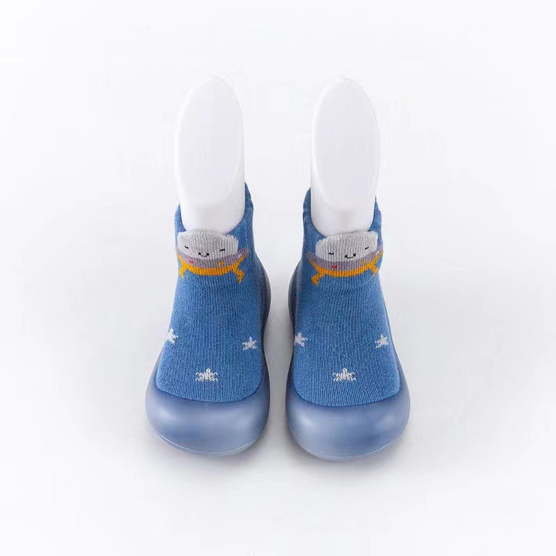 Spring and Autumn Breathable Baby Socks Shoes, Soft-Soled Floor Shoes, Infant Pre-Walking Shoes, Embroidered Baby Walking Shoes, Non-Slip Soft Soles