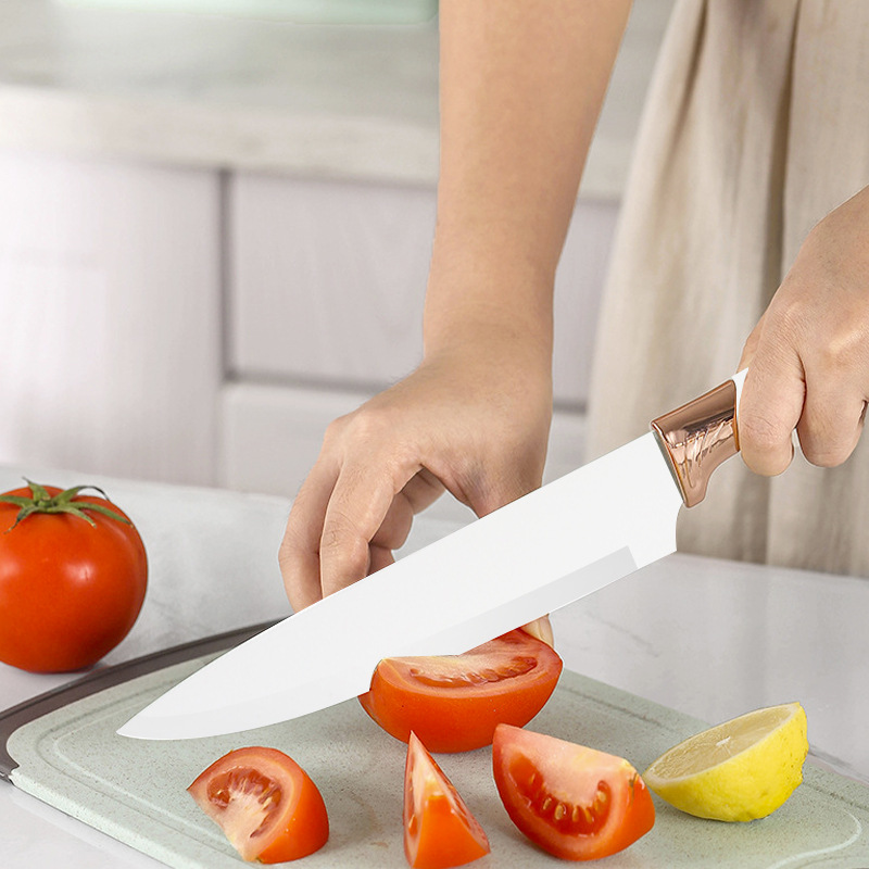 Knife Set Kitchen Knife Household Scissors Silicone Kitchen Utensil Set Colorful 19-piece Set Shovel and Spoon Combination