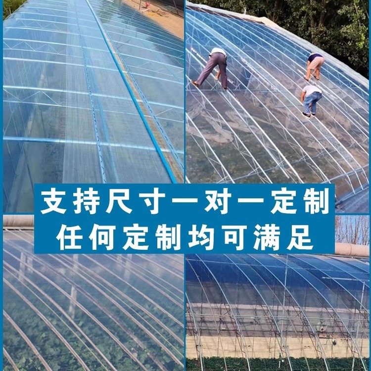 Factory Direct Sales of Greenhouse Film, Plastic Film, Transparent Drip-Free Film, Air-Blowing Mist, Colorful Thickened High-Transparency Vegetable Greenhouse Film