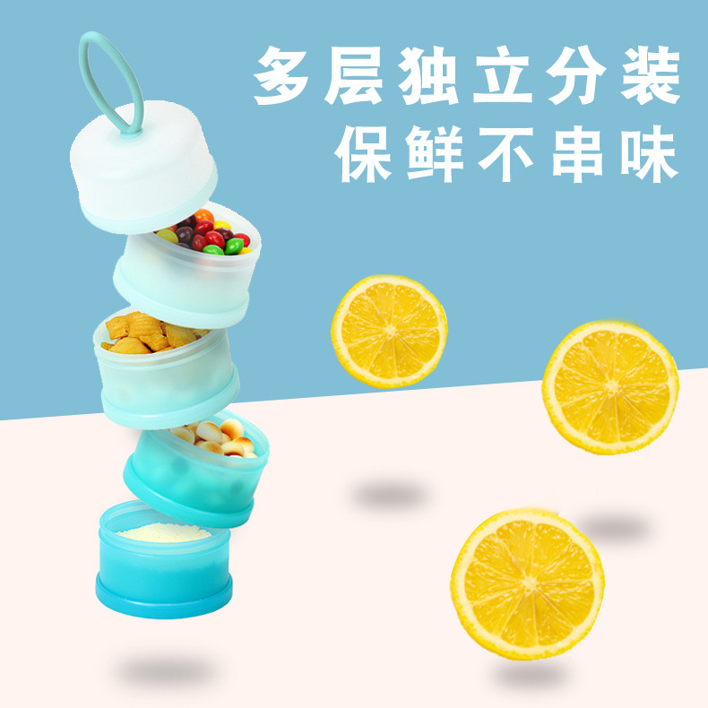 Factory direct milk powder milk powder portable box milk powder packaging box independent layered 4-layer baby milk powder box