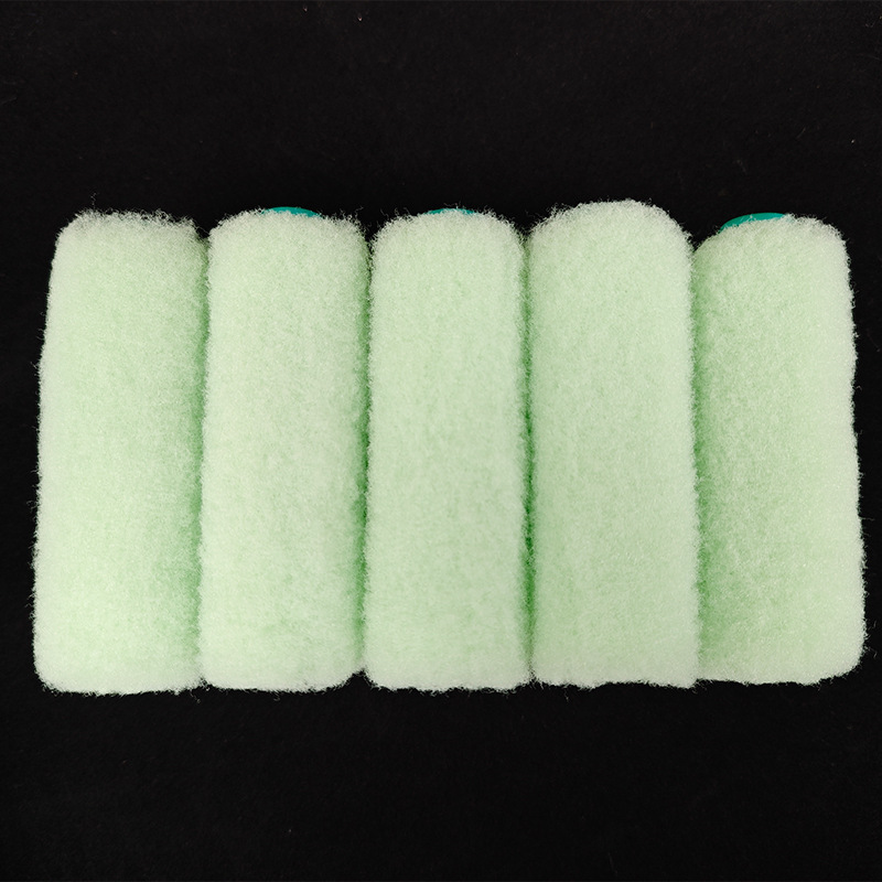 Hot Melt Roller Brush for Indoor Wall Latex Paint Roller Brush Light Green Lambskin Filter Roller Brush Does Not Fall Off