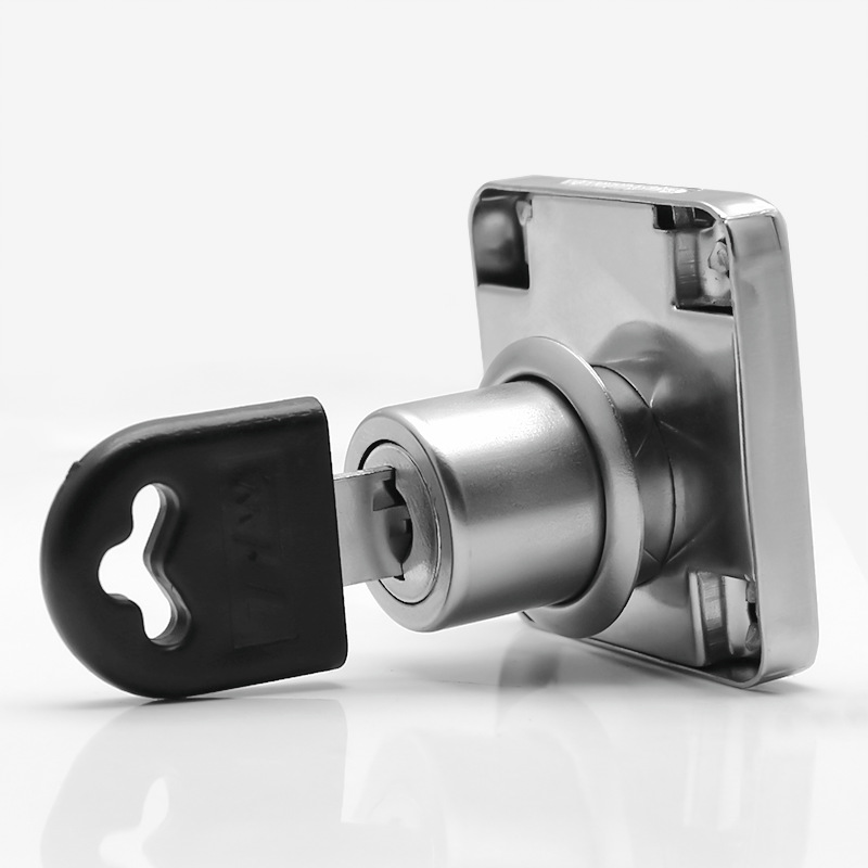 Office Desk Drawer Lock Wardrobe Lock Lengthened Cabinet Lock Furniture Glass Lock Bedside File Bookcase Solid Lock Paste Power King