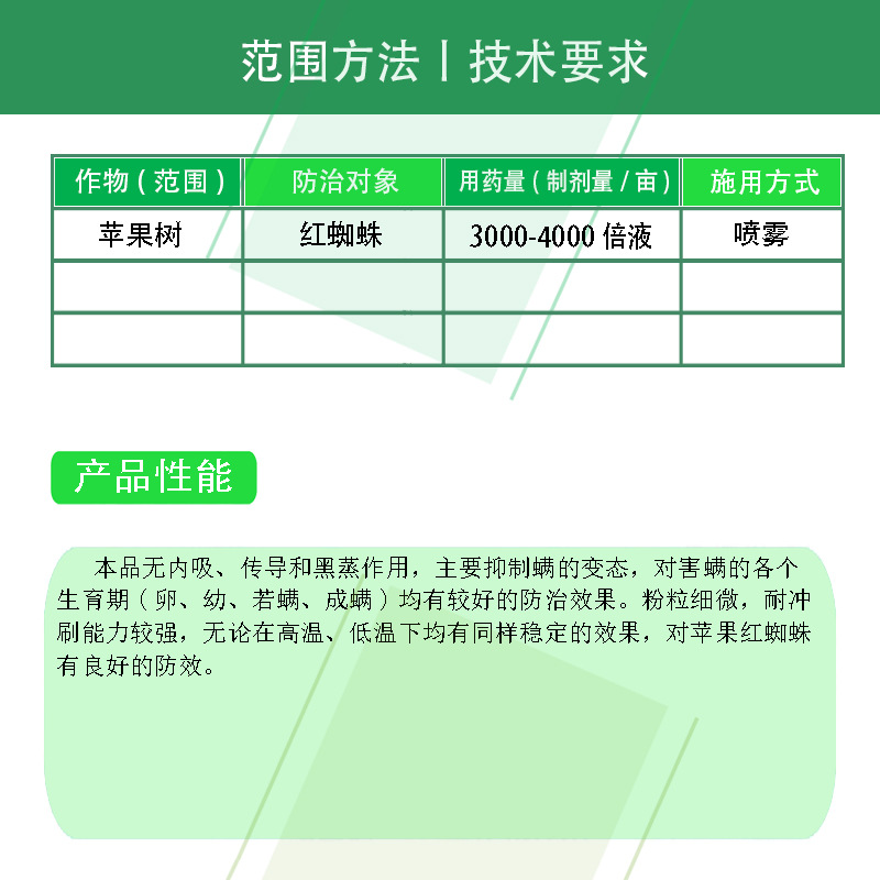 Xinbaihu 20% Dazameling Wettable Powder Apple Tree Red Spider Pesticide Mite Killer