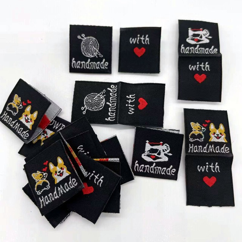 Spot woven mark 100 cloth label hand-sewn diy Trademark Manual mark material cross-border collar side mark
