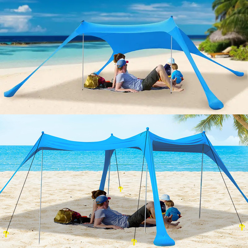 Пляжная палатка с ультрафиолетовой защитой Lycra, тент для кемпинга на море, для рыбалки и отдыха на природе