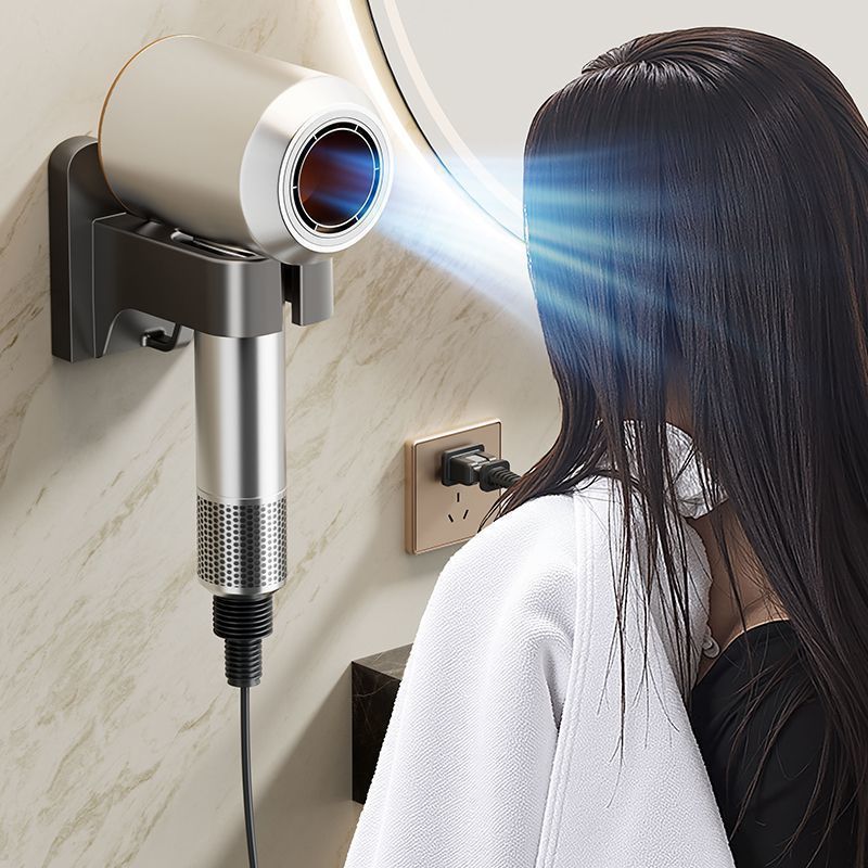 Cross-Border Bear Hair Dryer Storage Rack Punch-Free Hair Dryer Hanger Home Bathroom Wall-Mounted Bathroom Storage
