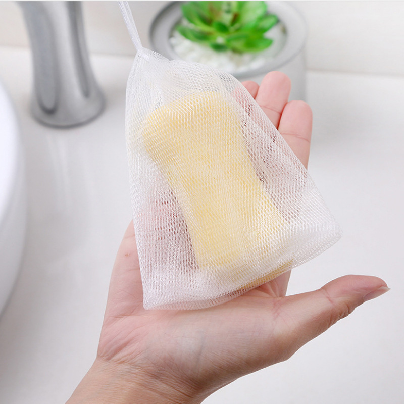 Foaming net small foam net handmade soap foaming net face washing cleansing facial soap facial cleanser foaming net soap net bag