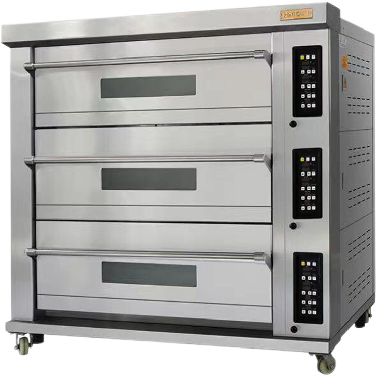 Коммерческая печь для выпечки печенья и тортов, большая однослойная, полностью автоматическая с таймером