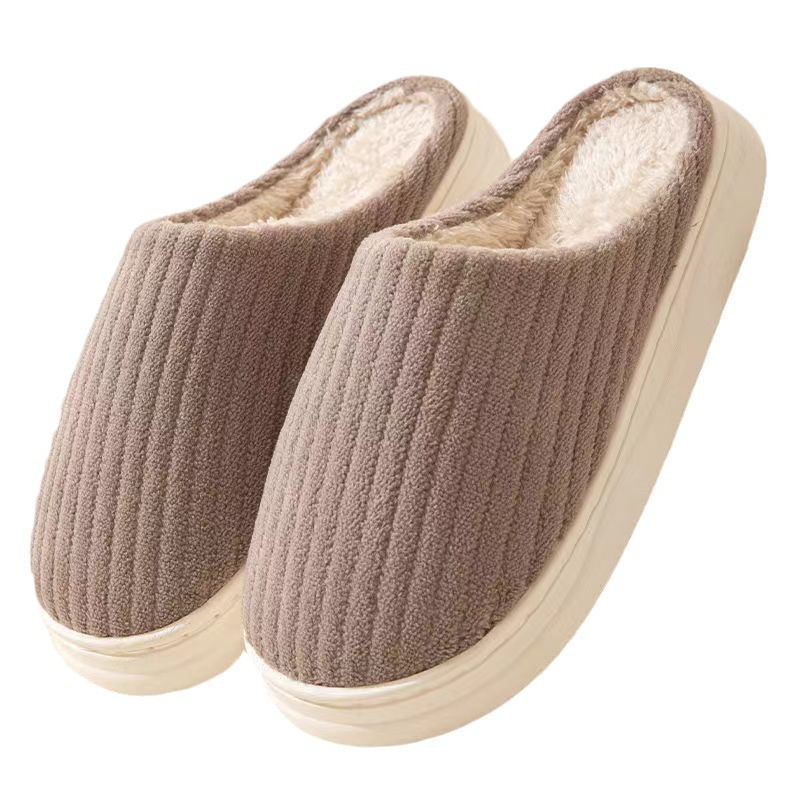 Cotton Slippers for Women in Winter Indoor Non-slip Wear-resistant Soft Bottom Warm Home Couple Home Autumn and Winter Cotton Slippers for Men