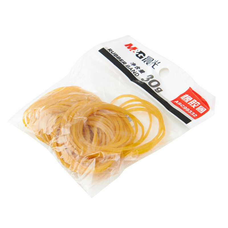 M&G Stationery 30g Elastic Rubber Band Office Durable Rubber Ring Bundled Cowhide Rubber Practical Rubber
