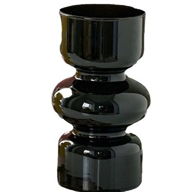 French Middle Transparent Glass Vase Desktop Ornaments Living Room Niche Flower-arranging Hydroponic Flowers Advanced Sense Decorations