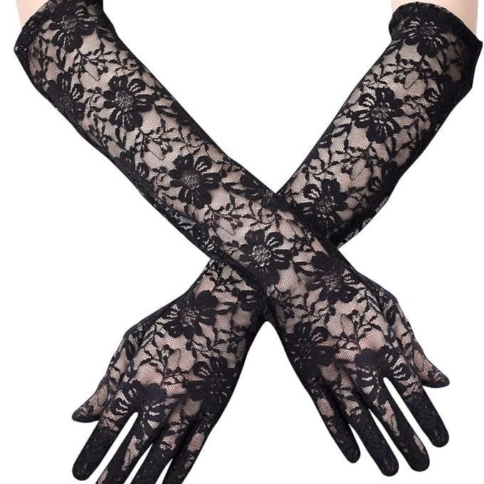 Кружевные перчатки для невест, свадебные кружевные перчатки, для женской вечеринки, стиль 1920-х, длинные