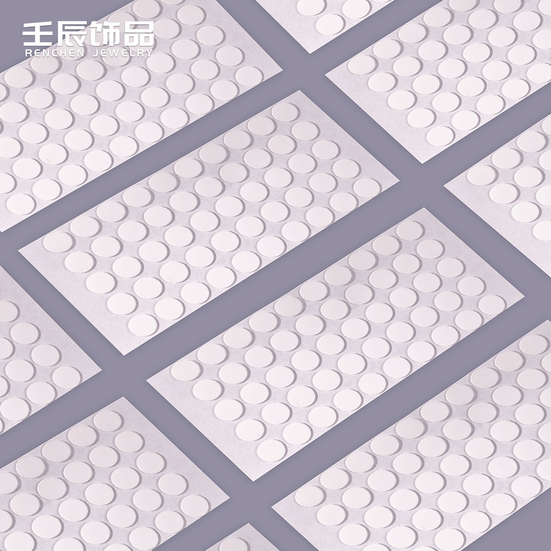 Двусторонний прозрачный скотч круглый бесследный клей DIY для ювелирных аксессуаров, мелких ornamentов, автомобильных подвесок