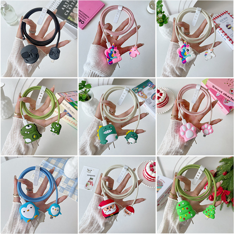 Защитный чехол для зарядного устройства Anker, подходит для зарядного устройства Apple, комплект для намотки кабеля