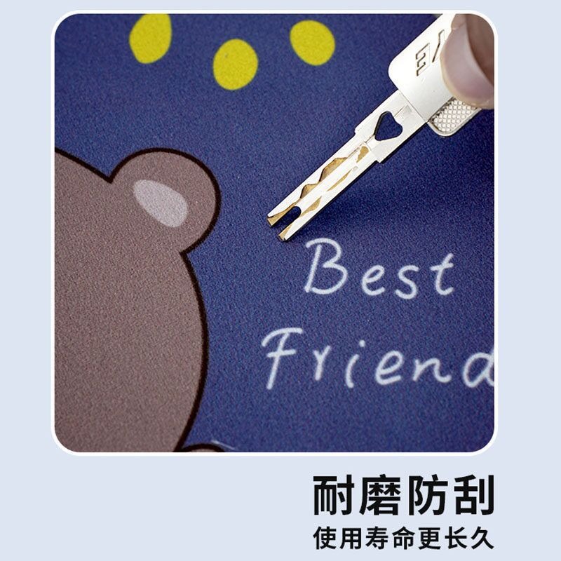 Soft Diatomaceous Earth Heat-Insulating Cartoon Coaster, Anti-Scalding, Non-Slip Mouse Pad, Round Water-Absorbing Tableware, Quick-Drying Dinner Plate, Tea