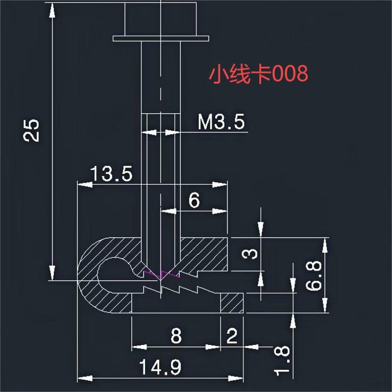 M4 * 22 hexagon head self-tapping screw C type anti-ultraviolet anti-aging line clamp factory wholesale