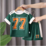 Girls Summer Suit Korean Style Thin Short-Sleeved 2025 New Style Fashionable Cargo Shorts for Middle-Aged and Older Girls