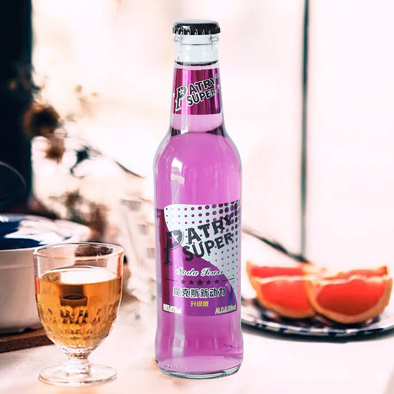 Power Soda Wine Manufacturer Whole Box Wholesale Suitable for Nightclub Bar Tavern Ktv Clear Bar 6 Flavors