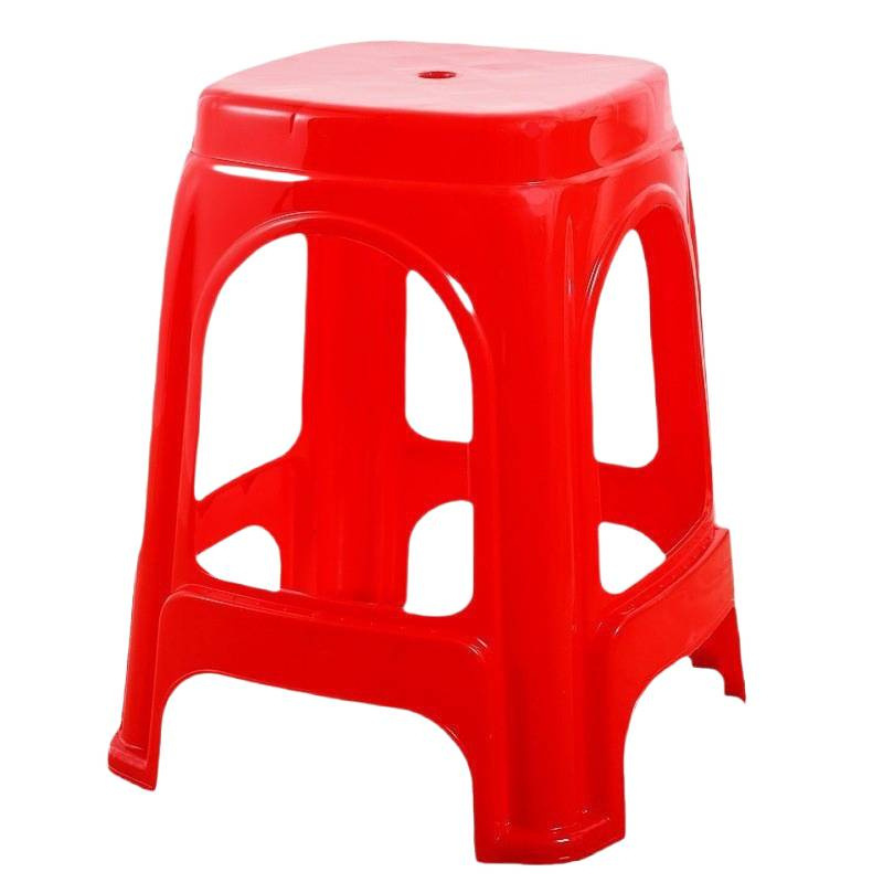 Plastic Stool Thickened Adult Household Living Room Dining Table Chair Plastic Bench High Square Stool Coffee Table Small Low Stool